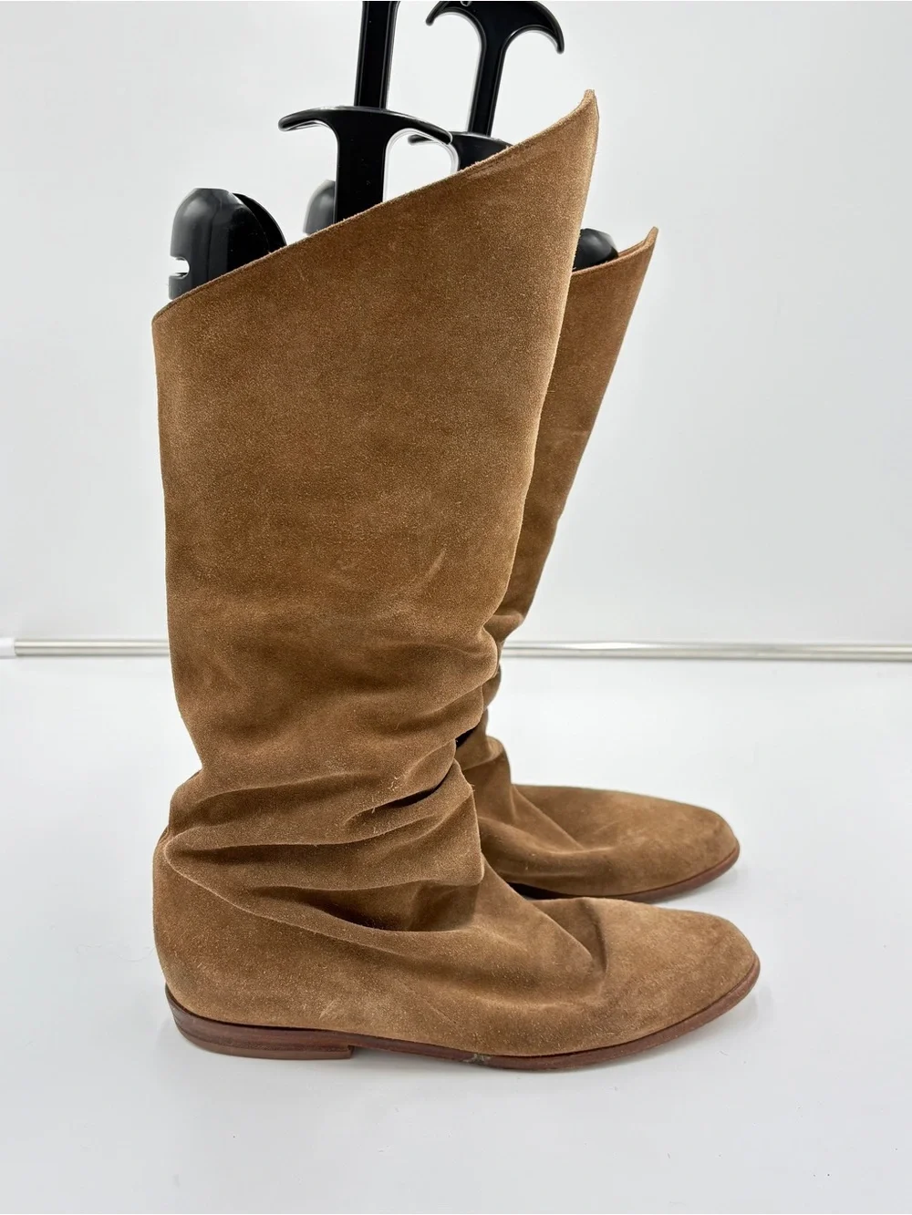 Vintage 70s Brown Suede Slouchy Tall Knee High Whimsigoth Hippie Women’s Size 8